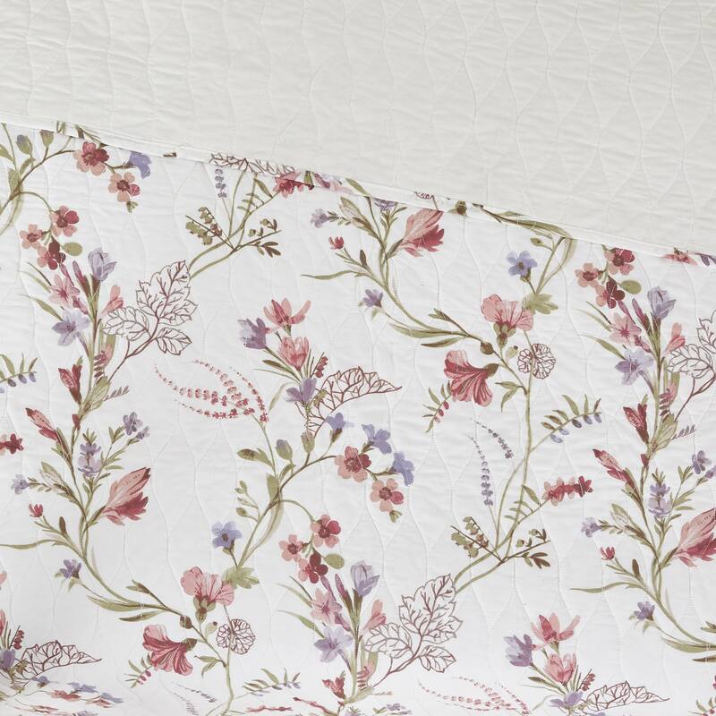 Modern Threads Ariana 3-Piece Quilt Set, Reversible Bedspread and 2 Pillow Shams