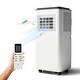 preview thumbnail 1 of 4, 8,000BTU Portable Air Conditioner with Remote Control, up to 200 Sq.Ft White/Black