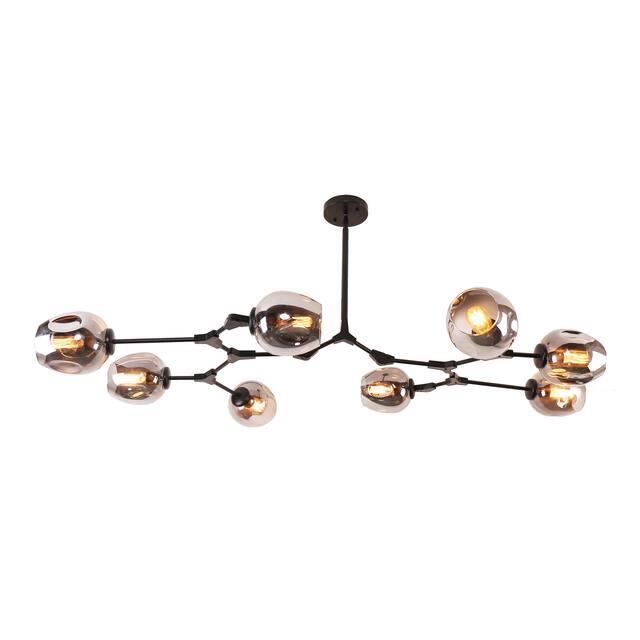 Belladepot Modern Full-angle Adjustable Chandelier with Smoked Glass Shades