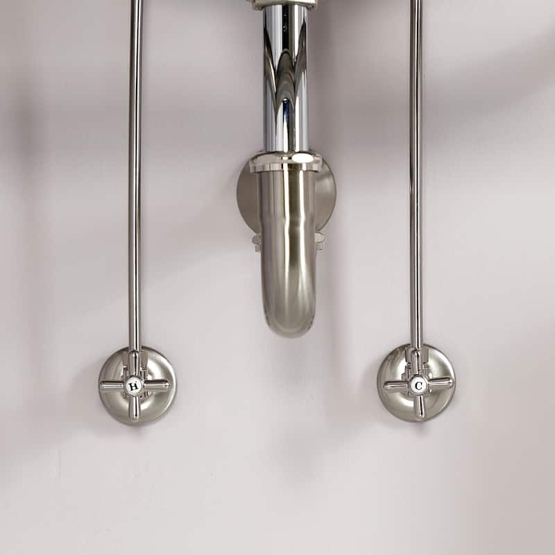 Gourmet Scape Plumbing Supply Kit with 1-1/2" P-Trap - 1/2" IPS Inlet x 3/8" Comp Oulet