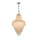 preview thumbnail 1 of 3, Vintage Meets Modern Luxury 5-Light Handcrafted Elegance Chandelier with Clear Crystal Beads in Antique Silver Antique Silver