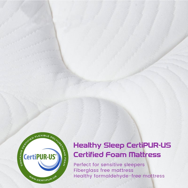 Sersper 12-Inch Medium Euro Top Memory Foam and Pocket Spring Hybrid Mattress