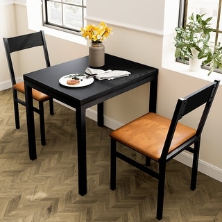公式通販サイト - ファッション 通販 Dining 3-Piece Table Kitchen for Chairs Cushioned 2 with Set ソファセット