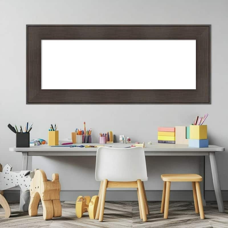Amanti Art William Rustic Woodgrain Framed Dry Erase Magnetic Board