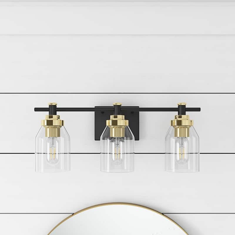 Modern 2/3-Light Glass Style Over Mirror Vanity Lighting Fxiture
