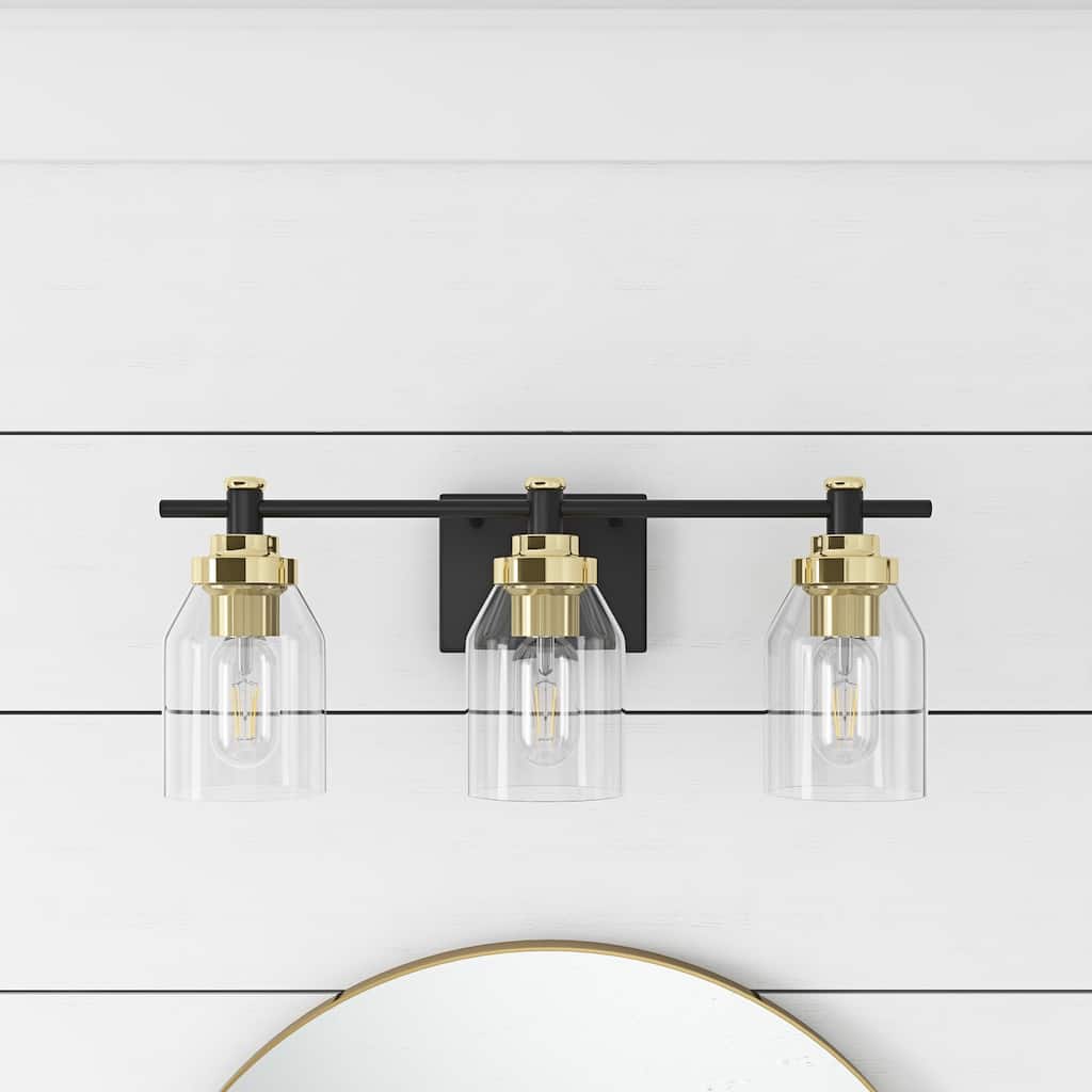 Modern 2/3-Light Glass Style Over Mirror Vanity Lighting Fxiture