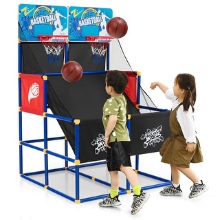 uhomepro Arcade Basketball Game Indoor Double Basketball Hoops