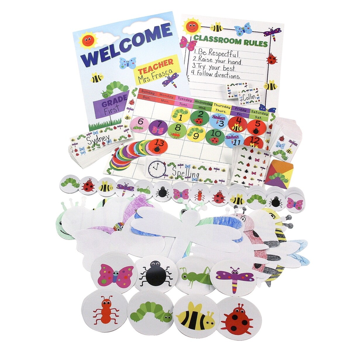 Shop Hygloss Bugs Bugs Bugs Bulletin Board Super Theme Pack