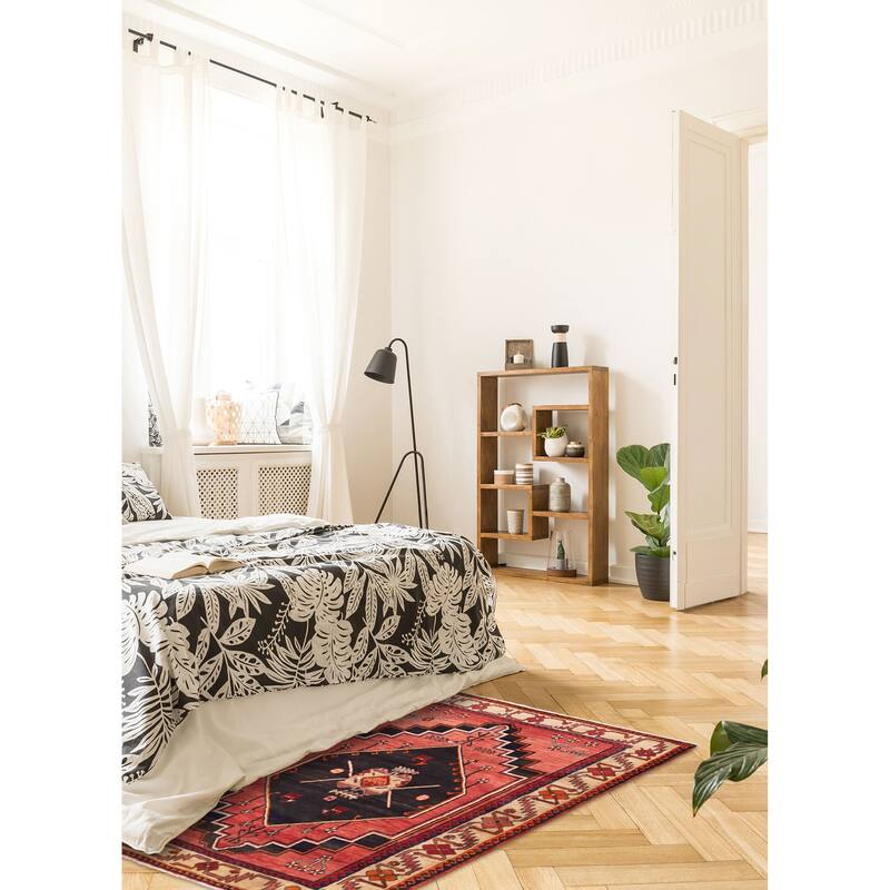 ECARPETGALLERY Hand-knotted Konya Anatolian Light Red Wool Rug - 4'11 x 6'8