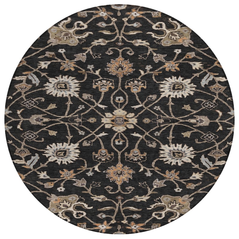 Machine Washable Indoor/ Outdoor Traditional Persian Chantille Rug