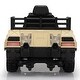 preview thumbnail 3 of 15, Licensed 24V Thunder Tank Ride-On with Fighting Cannon, Music, Lights, and Remote Control, Desert Yellow