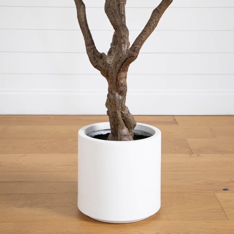 Olive Artificial Tree with Planter - 8' - Unlit
