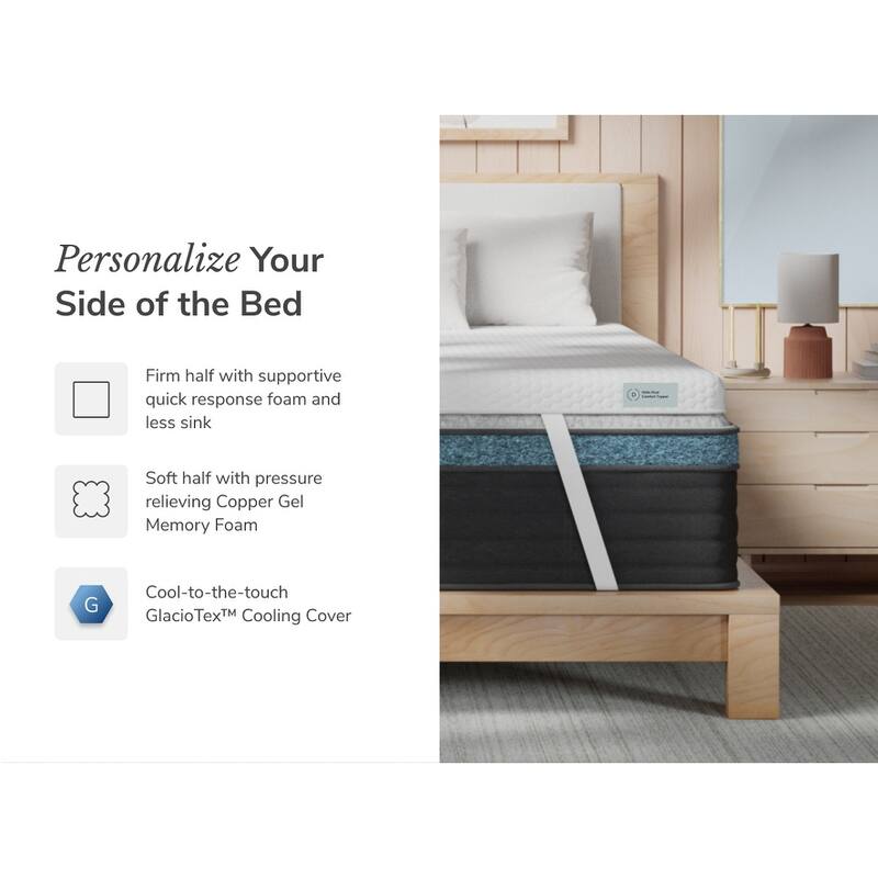 Helix Dual Comfort Mattress Topper with GlacioTex