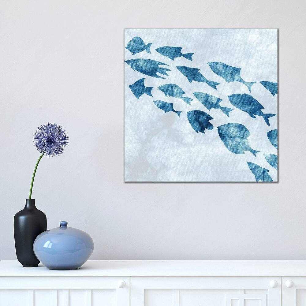 iCanvas "School of Fish II" by Kimberly Allen Canvas Print