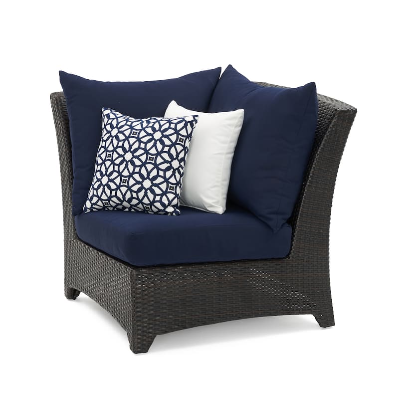 Deco 4 Piece Sunbrella Outdoor Patio Sectional & Table