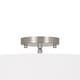 preview thumbnail 16 of 57, French Country Brass Round White Linen Drum Ceiling Light