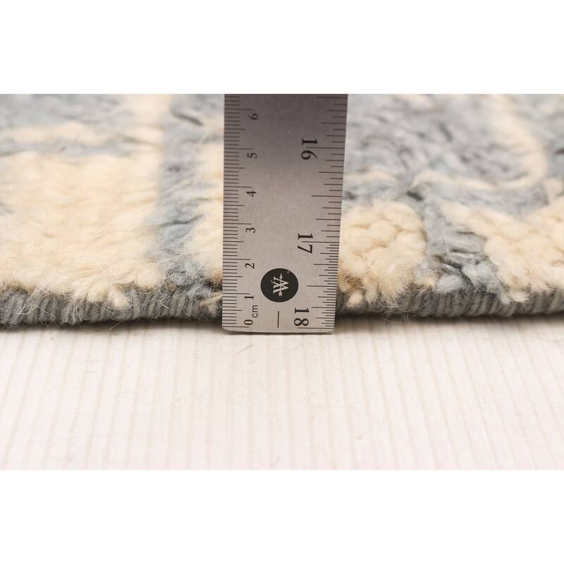 ECARPETGALLERY Hand-knotted Tangier Cream Wool Rug - 5'0 x 7'8