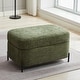 preview thumbnail 25 of 34, 30.3" Fabric Storage Ottoman，Upholstered Footrest with Adjustable Cover and Metal Legs