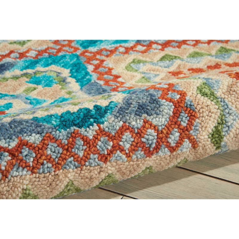 Nourison Vibrant Tribal Geometric Diamond Area Rug