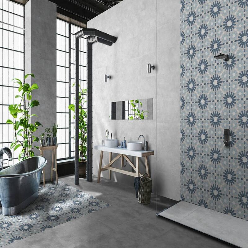 The Tile Life Venice 10x10 Matte Porcelain Encaustic Floor & Wall Tile