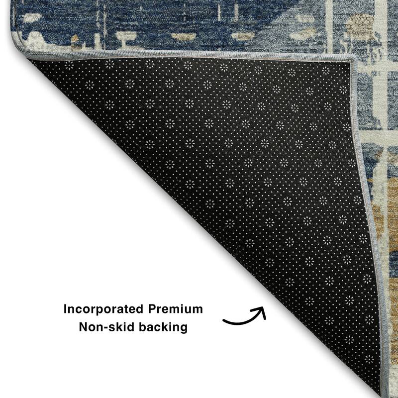 Premium Washable Super Soft Hatch Diamond Mayfield Rug