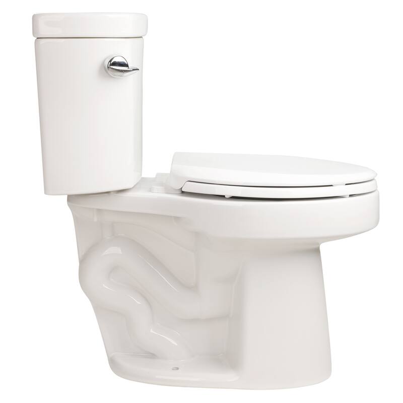 1.28 Tornado Flush Two-piece Toilet,Siphonic Side Press Single Flush,17"ADA Comfort Chair Height Seat,S-trap 12",Rimless Bowl