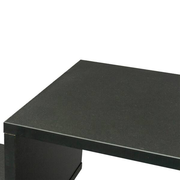 Double LShaped Low Floor TV Stand with Multi Display Shelves&Cubes