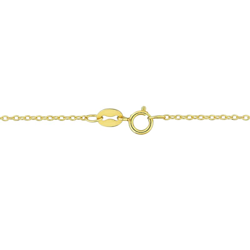 Miadora 5ct TGW Heart Shape Created Turquoise Necklace Yellow Silver