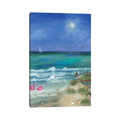 iCanvas "Fun Filled Beach II" by Jan Cole Canvas Print