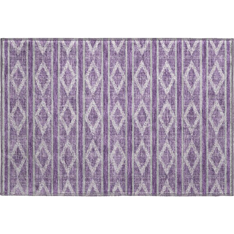 Premium Washable Super Soft Geo Diamonds Mayfield Rug