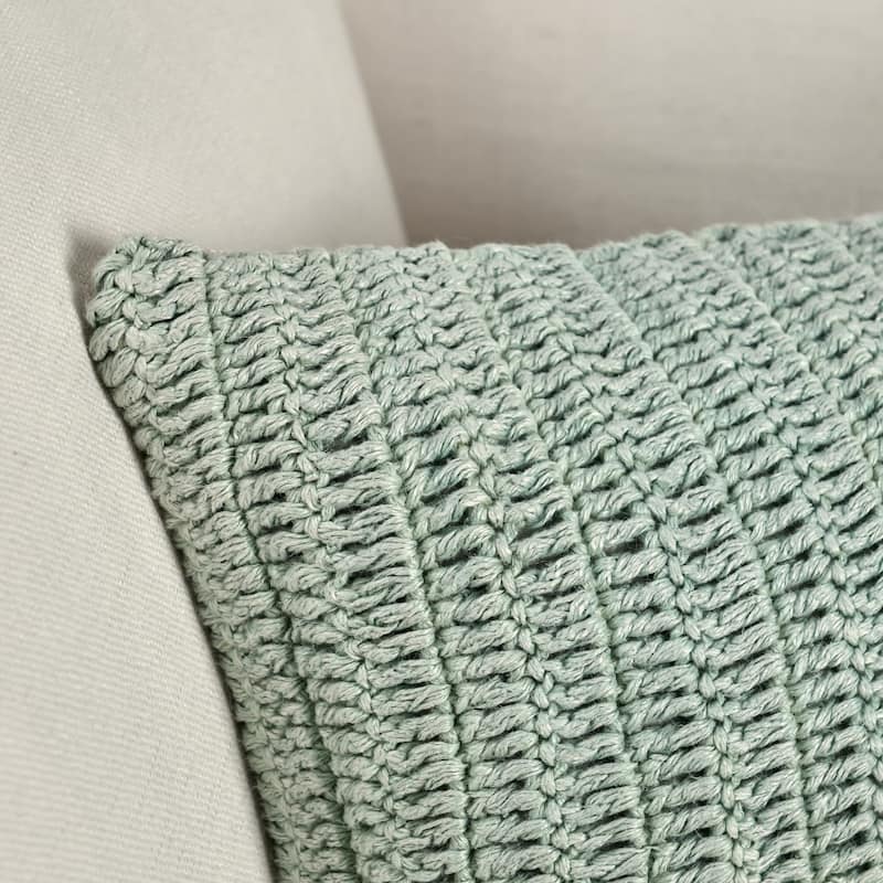 Villa by Classic Home Nakeya Knitted 14 x 26 Throw Pillow