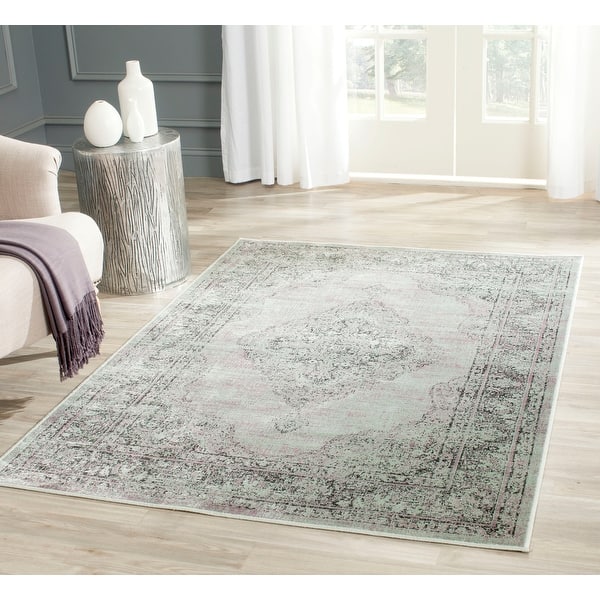 slide 2 of 51, SAFAVIEH Vintage Distressed Boho Caliopa Oriental Area Rug 3'3" x 5'7" - Light Blue