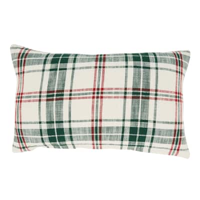 Classic Charm Plaid Throw Pillow