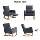 preview thumbnail 87 of 105, HOMYKA Rocking Chair for Nursery with Footrest