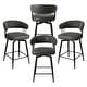 preview thumbnail 43 of 42, Glitzhome 26 or 31 Inches Modern Upholstered Swivel Counter Height Bar Stools