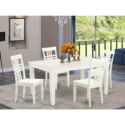 Kitchen Dining Table Set Wood Chairs - 7 Piece Rectangle Table & Chairs