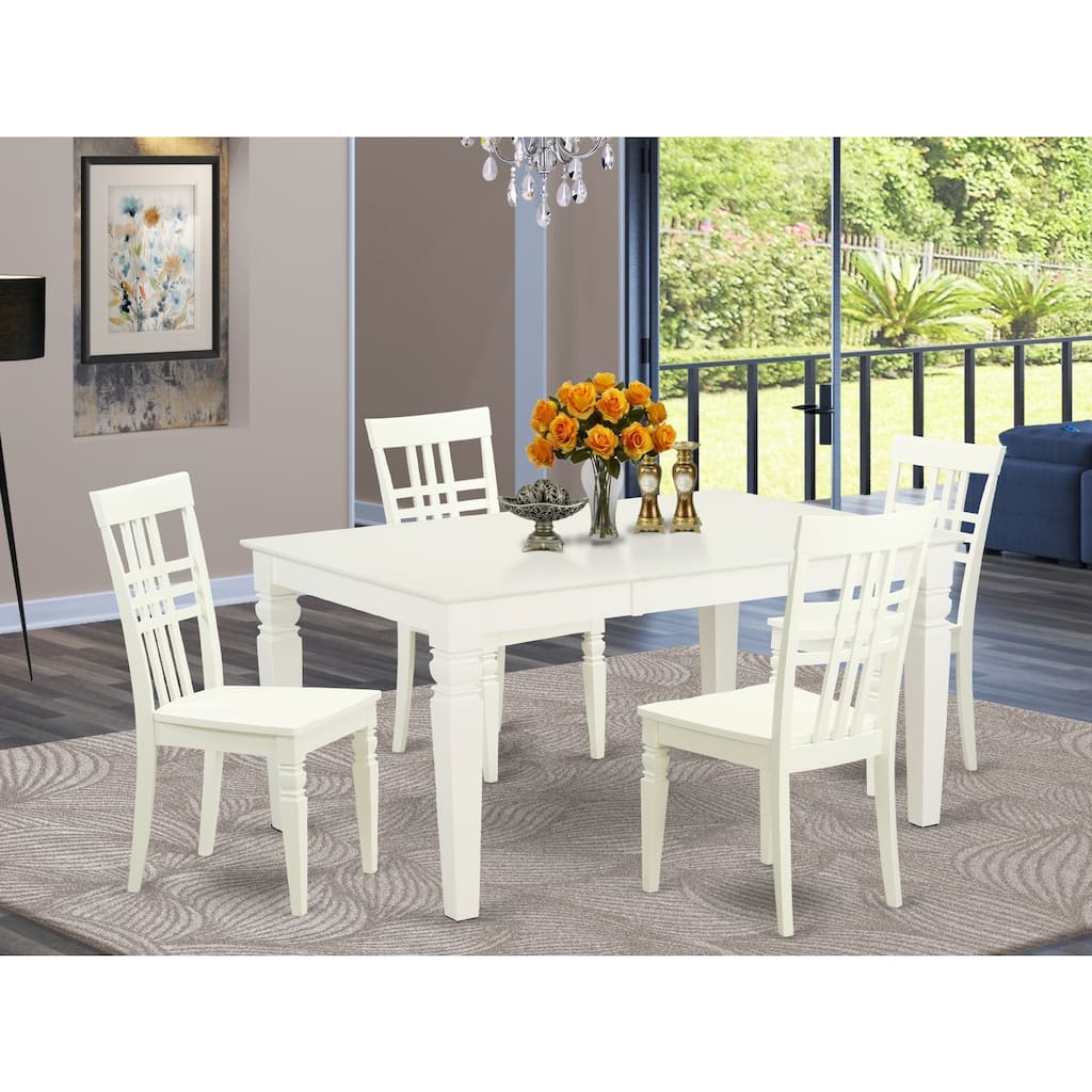 Kitchen Dining Table Set Wood Chairs - 7 Piece Rectangle Table & Chairs