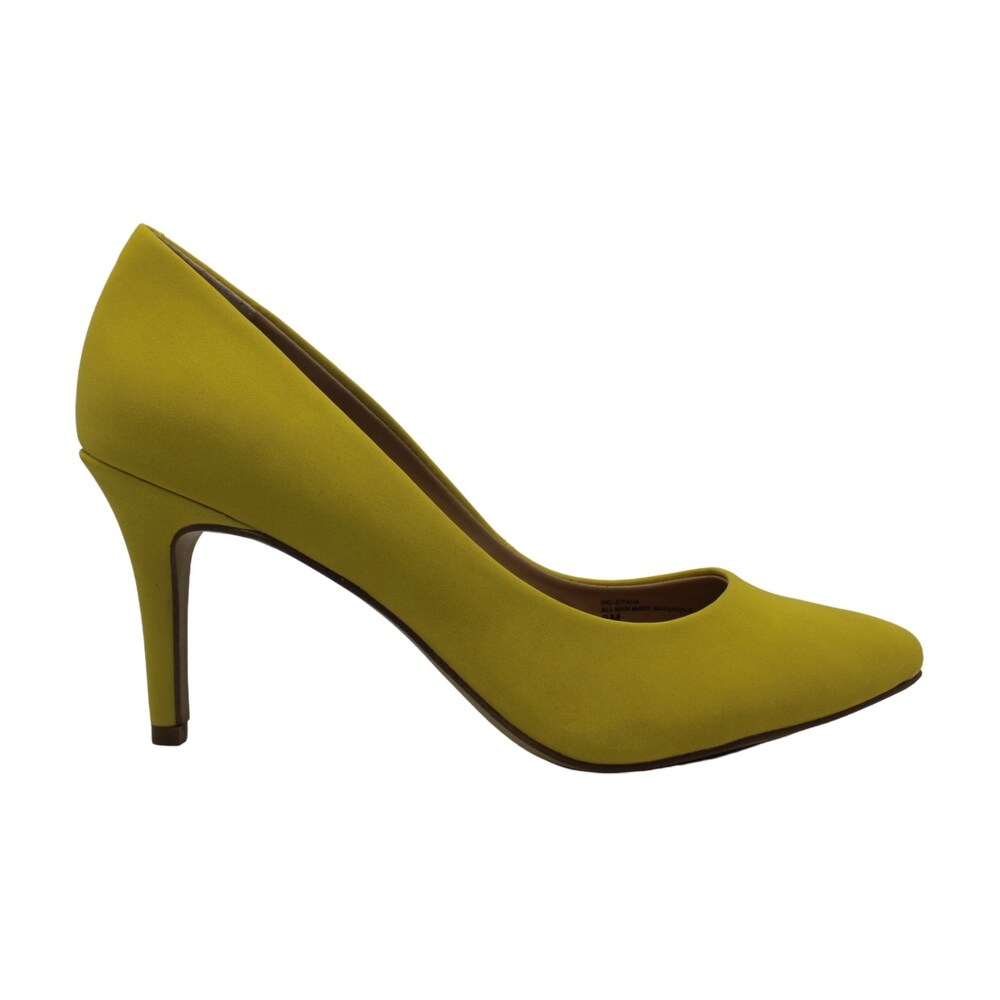 women's yellow pump shoes