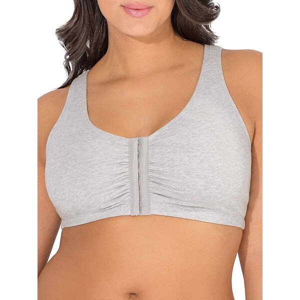 fruit of the loom front hook sports bra