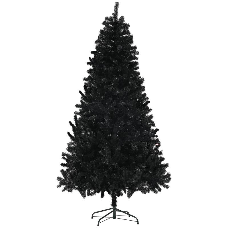 Realistic 7.5ft Xmas Tree with Easy Assembly, Steel Base, and Family-Friendly Fluffing, Xmas Tree for Holiday Decor for Home