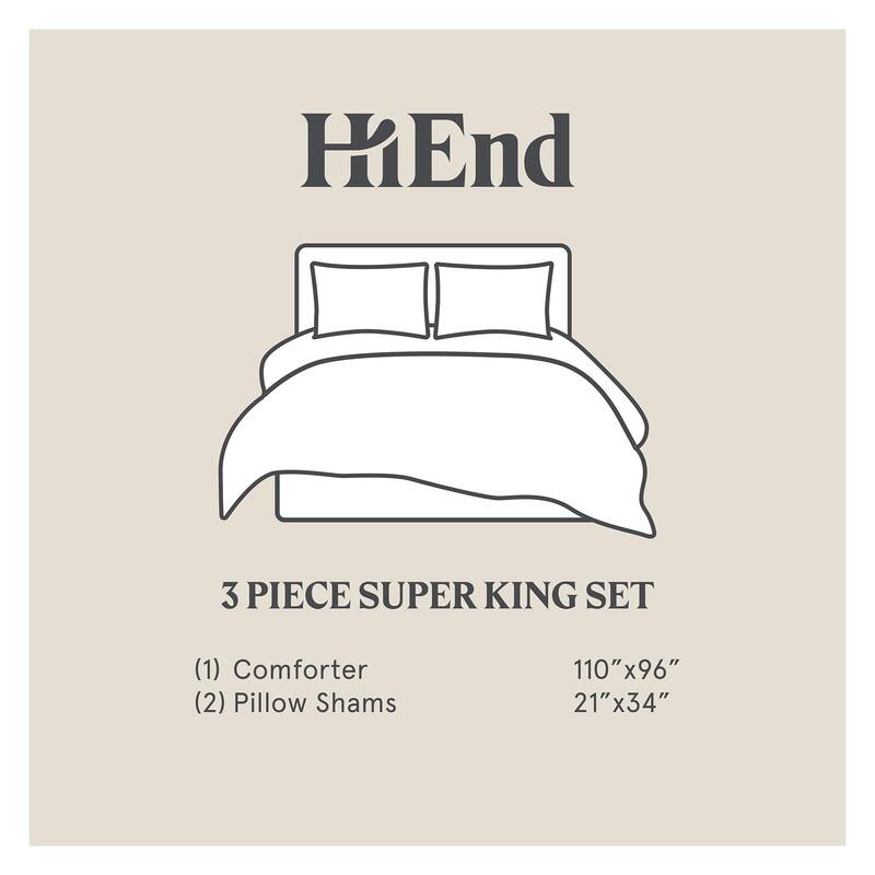 HiEnd Accents Fenton Tree Bark Design Comforter Set, 3PC