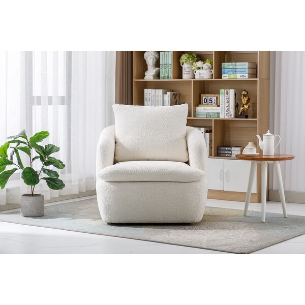 White barrel chair new arrivals swivel