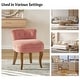 preview thumbnail 50 of 51, Xacobo Modern Velvet Tufted Vanity Stool with Wood Base by HULALA HOME