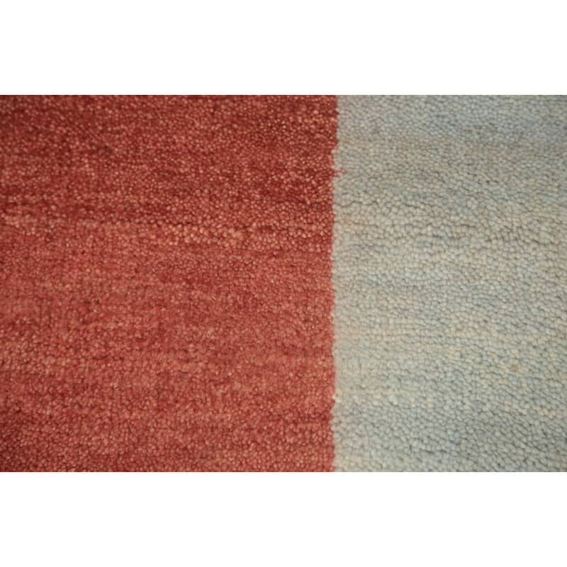 Hand-knotted Traditional Wool Orange Floral Area Rug Oriental Carpet - 5' 10'' X 4' 0''