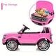 preview thumbnail 4 of 3, 12V 4.5 MPH Ride-On Car, Electric, with Shock Absorbers, Music Player, MP3, LED Lights, Pink