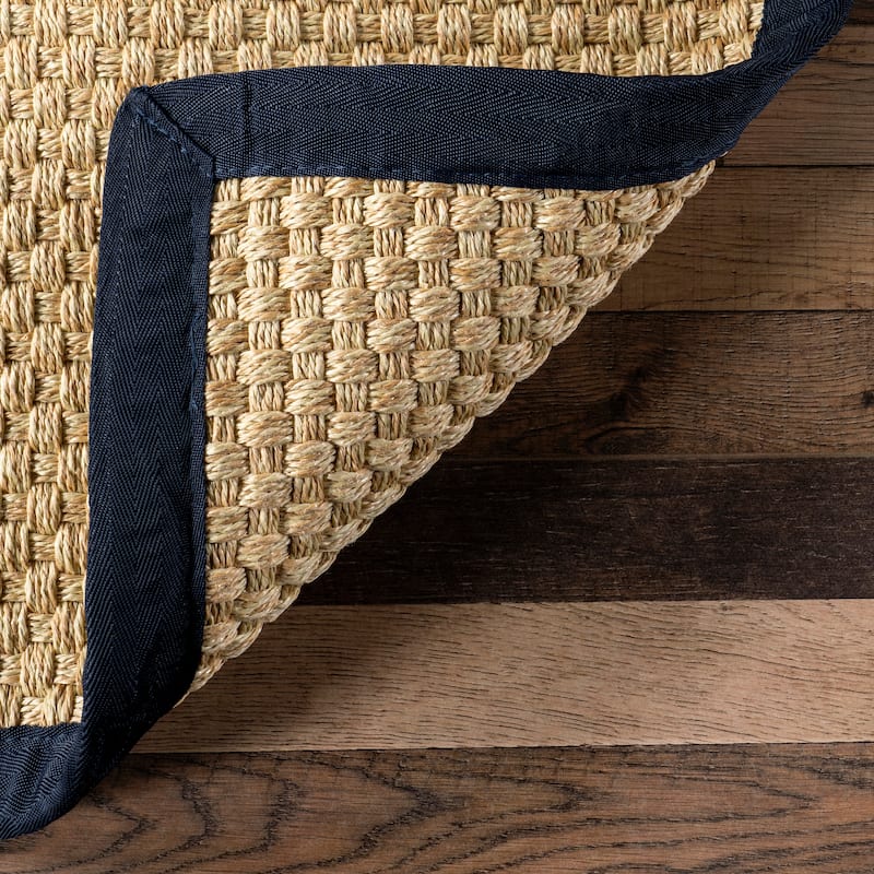 Nuloom Meena Faux Seagrass Bordered Indoor/Outdoor Area Rug