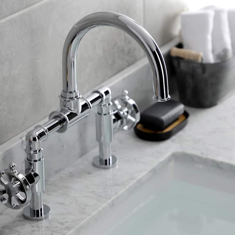 Kingston Brass Belknap Bridge Bathroom Faucet