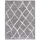 preview thumbnail 48 of 53, SAFAVIEH Berber Shag Hessie Moroccan Rug 8' x 10' - Light Grey/Cream - Rectangle