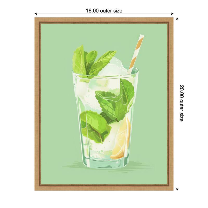 Mojito by Jolly and Dash (16 x 20 in.), Framed Canvas Wall Art Print