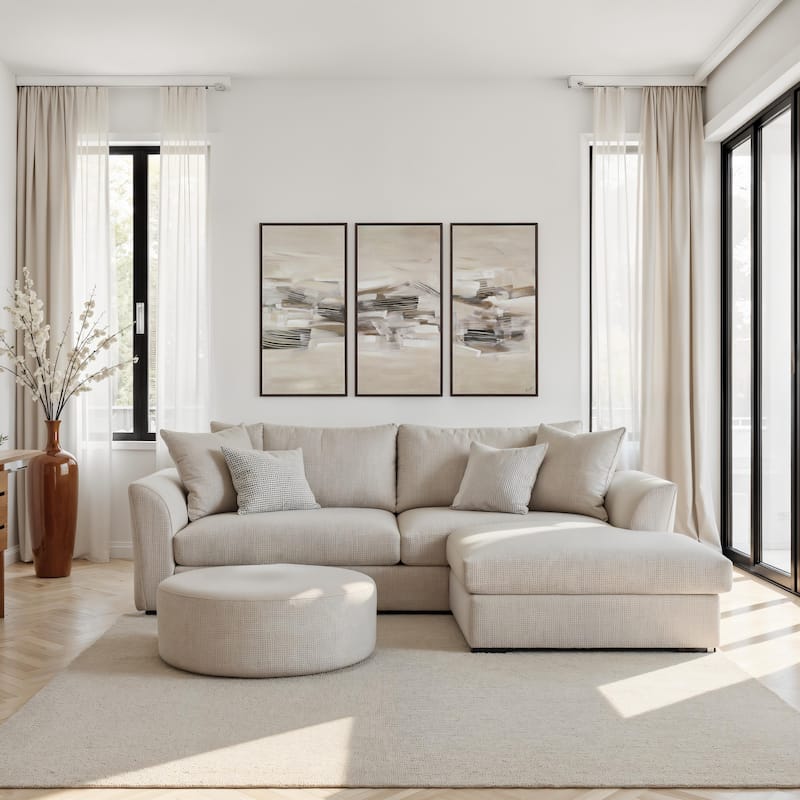 Renwil Lux 40" H x 20" W Canvas Art, (3 Piece Set)